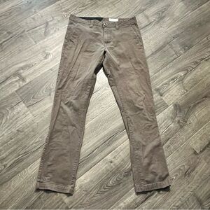 Volcom Men’s True To This Straight Brown Khaki Pants Size 32 Casual Dress